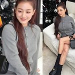 10kg 감량한 지효, 극<b>미니</b>로 뽐낸 롱다리 ‘겨울 여신’