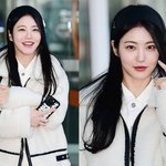 신예은, 프라다 머리띠+플리스 <b>무스탕</b> ‘공항패션 교과서’