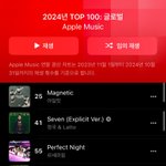 2024년 애플뮤직 TOP 100 (글로벌) K-<b>pop</b>