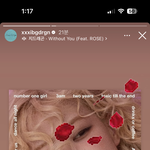 지디가 스토리에 로제 앨범 올려줬더