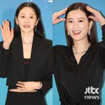 고현정·정유미, 우아한 올 블랙 스타일 완성