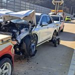 서울양양고속도로서 5중 <b>추돌</b> 10대 여학생등 6명 부상