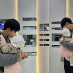 [단독]이승기, 딸 안고 '20억 기부' 어린이병원 방문..<b>부녀</b> 투샷...