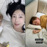 '자발적 미혼모' 사유리, 子 잠든 모습에 애틋 "아프지 말아"
