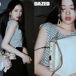 안유진, 체크나시 딸랑 입은 요정! 펜디백 들고 세련된 롱스커트룩