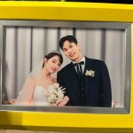 김지석, '그래, 이혼하자' 이민정과 웨딩사진 공개…달달한 부부...