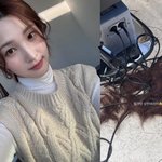 '최민환 폭로 후 일상' <b>율희</b>, 긴 머리카락 싹둑 잘랐다.."잘...