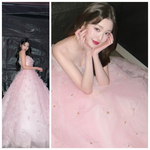 핑크 드레스 주인공, 장원영이었다? 또 한 번 성탄절 여신 <b>재림</b>