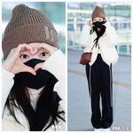 박민영, <b>비니</b>와 패딩으로 꽁꽁! 긴머리카락 목도리… 방콕서 “덥다”...