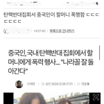할머니가 <b>중국인</b>한테 맞았어요..
