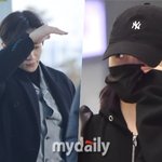 '여객기 사고 여파' 이준호・있지 무거운 출국길, 침묵 속 올블랙...