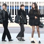 [포토S] <b>유주</b>-예린-소원, '블랙 의상 입고 출국'