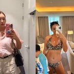 배윤정, 이 몸매가 60kg라고? 호피 비키니 '자존감 찾았다'