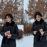 김충재가 만들어줬나…정은채, 눈사람과 인증샷