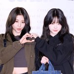 [현장포토] "둘이 합쳐, 깜찍"...허윤진·홍은채, 맏<b>내와</b>...