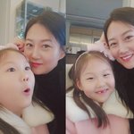 '도경완' 장윤정, <b>앞니</b> 빠진 하영이와 도플갱어 셀카 "싱크로율...