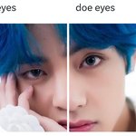 뷔 <b>양쪽</b> 눈 다른거 신기하네