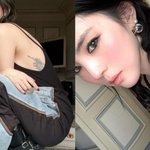 '<b>혜리</b> <b>저격</b>' 한소희, 심경 변화 있었나...대형 타투 자랑