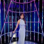 윤은혜 <b>연보라</b> 드레스에 빠져든다‥원조 콜라병 여신