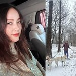 '이상순' 이효리, 추위에 꽁꽁 싸맨 얼굴…눈발 속 반려견 사랑