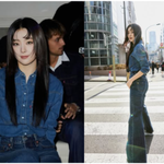 이 조합을 소화해? 레드벨벳 슬기, '청+청+레이스' 패션도 '찰떡'