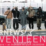 세븐틴 '함박눈과 함께 출국'
