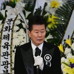 태진아, 故 송대관 영결식 추도사 [TEN포토]