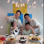 장염에도 <b>세</b>젤행 미소..딸 생일 홈파티 '으리으리한' 한상 <b>차림</b>