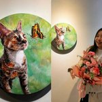 '명문고 합격' <b>정시아</b> 딸, 전시회까지 열었다..수준급 그림실력...