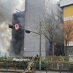 여자고등학교 화재 완진.급식실, <b>차량</b> 전소경찰, 17일 합동감식