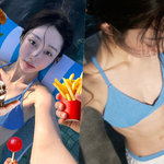 러블리즈 서지수, 얼마나 말랐길래…갈비뼈 나온 비키니 <b>자태</b>