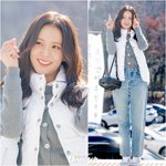 [현장포토] "살랑살랑~"...지수, 출근길 댄스타임