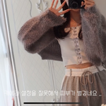 이런<b>색감</b>의 퍼가디건 좀 찾아쥬 ㅠㅠㅠ