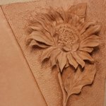 [가죽공예] 가죽공예 마디샤-해바라기 3D <b>카빙</b>(가죽 <b>카빙</b>)