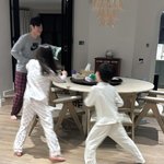 박지성, 훌쩍 큰 딸·아들과 근황…김민지 "보기만 해도 피곤"