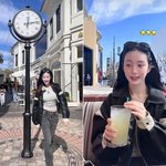 <b>LA</b> 시선 빼앗은 미녀 이유비, 화장 안 해도 빛나는 미모 발산[SNS]