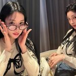 강남 여신 다 됐다! 안경 끼니 180도 딴사람 청순 <b>리본</b> 니트룩