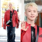 '꾸꾸꾸' 세븐틴 <b>호시</b>, 마음먹고 꾸민 강렬한 공항패션