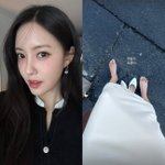 '4월 결혼' 효민, 외국서 웨딩 촬영하나…화이트 스커트+힐 조합...