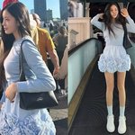 예비 신부! 비현실 인형미모+마네킹 비율 로맨틱 <b>플라워</b> 원피스룩