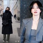 송혜교, 아무리 가려도 빛나는 예쁨..이탈리아도 반할 미모