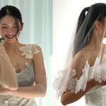 '김승규' 김진경, 결혼 1년 만에 또 웨딩 사진 '찰칵'..."요정이네"