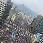 오늘자 <b>탄핵반대</b> 집회 1억명 돌파