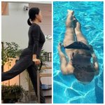 55세 엄정화, ‘블랙 비키니+코어 운동’으로 명품 보디 완성