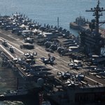 미국 최강 핵항모 우리나라 입항 <b>심상</b>치 않음