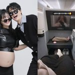 이수민, 비행기에서도 대접 받겠네..<b>원혁</b>과 초호화 만삭여행 떠났다