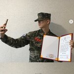 김구라 아들 그리, 모범 해병 선정된 근황..23살 차 동생 든든할...