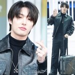 에이티즈 민기, 올블랙 공항패션 사진 몰아보기[<b>MK</b>포토앨범]