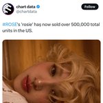 로제 ‘<b>rosie</b>’ 미국에서 50만 장 돌파!