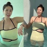 신지, 25인치 얼마나 자신 있길래? ‘완벽 <b>S라인</b>’ 뽐낸 바캉스룩